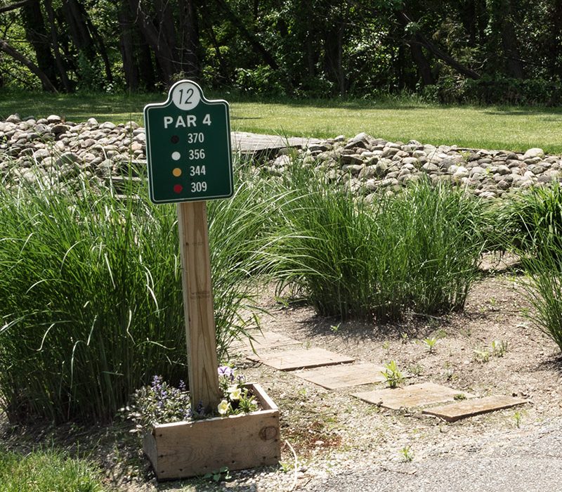 Cedar Lake Golf Course hole 12 marker