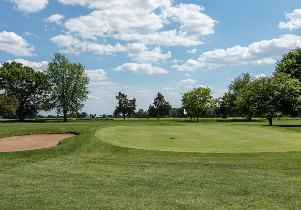 Cedar Lake Golf Course hole 4 greens