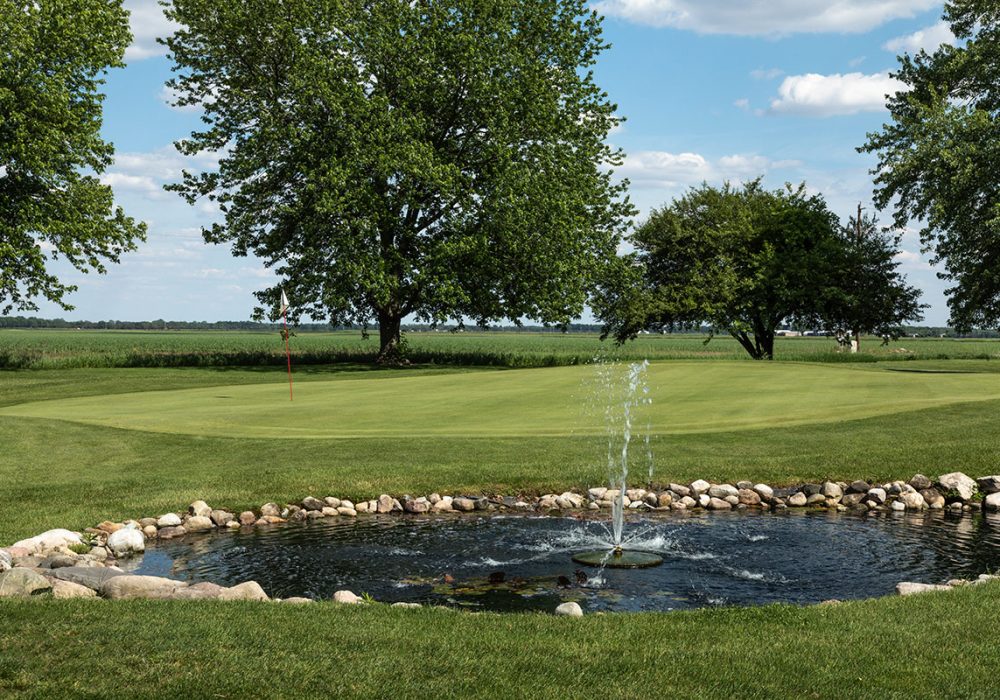 Cedar Lake Golf Course hole 8 greens