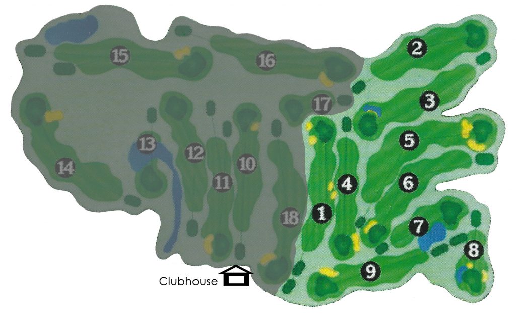 Front nine course map image
